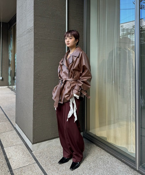 UND TUCK BONTAN PANTS（スラックス）｜Ameri（アメリ）のファッション