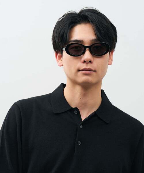 Zoff(ゾフ)の「オーバル型 サングラス|【度無し専用】 横長フレーム 太縁 紫外線対策 UV対策 UVカット メンズ レディース ユニセックス おしゃれ|Zoff|TREND SUNGLASSES(サングラス・レディース・ブラック/ブラウン系その他2・FREE)」の9枚目の写真