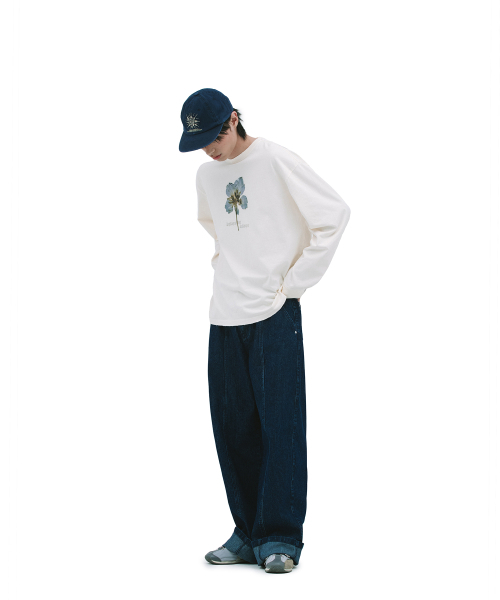 DEFGARMENTS（デフグラメンツ）の「TEXTURE DENIM PANTS [INDIGO]（デニムパンツ・レディース・その他・X-SMALL/SMALL/MEDIUM/LARGE）」の5枚目の写真