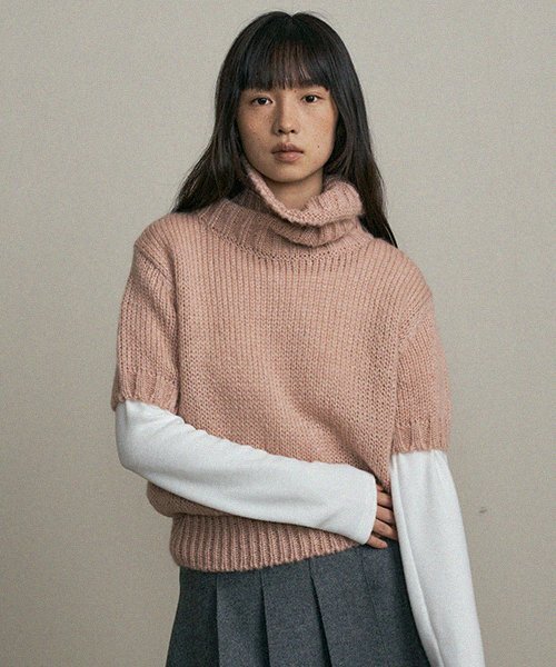 LINGSEOUL(リングソウル)の「mohair turtleneck knit -pink(ニット/セーター・レディース・その他・FREE)」の1枚目の写真