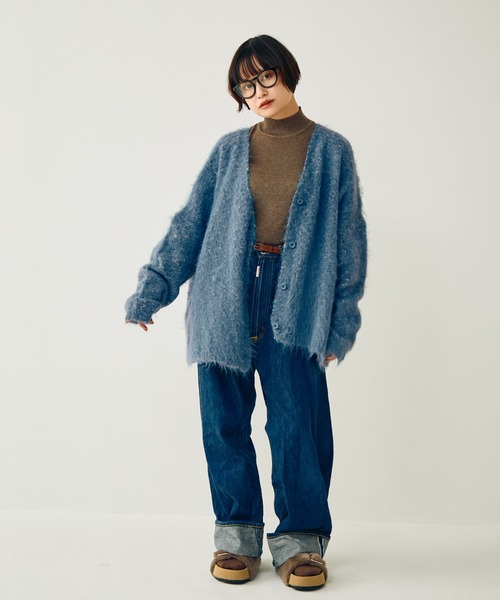 Crisp（クリスプ）の「ハイネックベーシックニット（ニット/セーター・レディース・ブラウン/ワイン/アイボリー・FREE）」の8枚目の写真