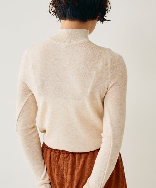 Crisp（クリスプ）の「ハイネックベーシックニット（ニット/セーター・レディース・ブラウン/ワイン/アイボリー・FREE）」の11枚目の写真