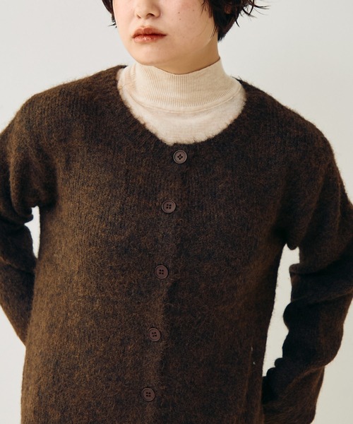 Crisp（クリスプ）の「ハイネックベーシックニット（ニット/セーター・レディース・ブラウン/ワイン/アイボリー・FREE）」の13枚目の写真