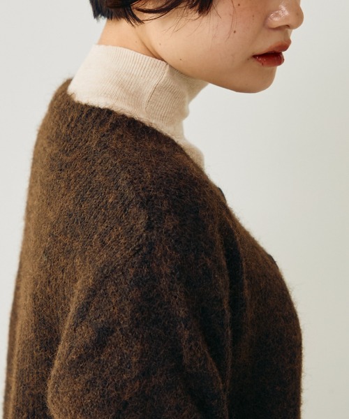 Crisp（クリスプ）の「ハイネックベーシックニット（ニット/セーター・レディース・ブラウン/ワイン/アイボリー・FREE）」の14枚目の写真
