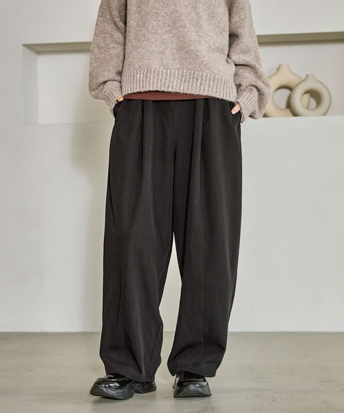 LAKOLE（ラコレ）の「スラックスコクーンパンツ / 611812（スラックス・レディース・チャコール/モカ/ブラック・FREE）」の10枚目の写真