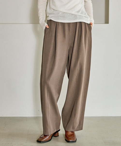 LAKOLE（ラコレ）の「スラックスコクーンパンツ / 611812（スラックス・レディース・チャコール/モカ/ブラック・FREE）」の19枚目の写真