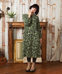 Jocomomola（ホコモモラ）の「Paseo de las flores フラワージャカードワンピース（ワンピース）」