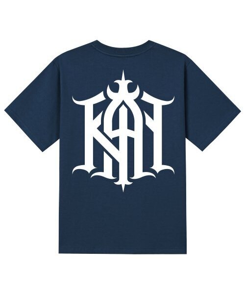 KAN6312(カン6312)の「KTN0080 カンシンバル 半袖Tシャツ - ネイビー(Tシャツ/カットソー・メンズ・その他・X-LARGE/SMALL/MEDIUM/LARGE)」の1枚目の写真