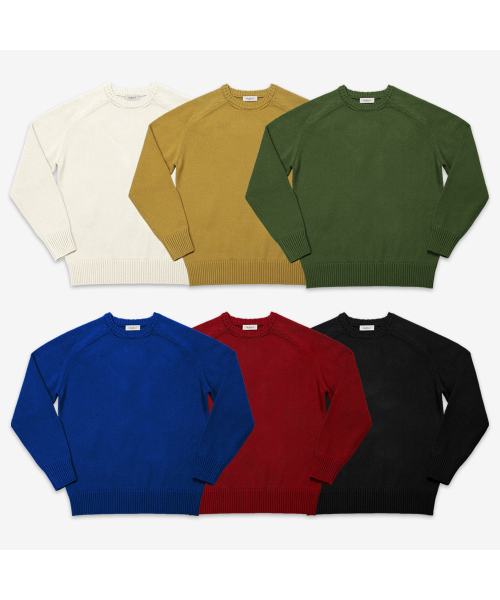 sortie(ソルティ)の「Saddle Crew neck Knit (Red)(ニット/セーター・メンズ・その他・LARGE/X-LARGE)」の6枚目の写真