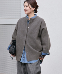 JOURNAL STANDARD（ジャーナルスタンダード）の「《追加2》ダブルフェイスコクーンニットジャケット（カーディガン/ボレロ）」