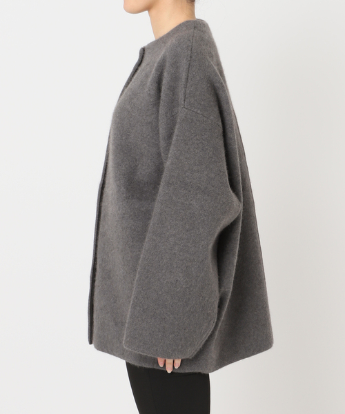 追加2》ダブルフェイスコクーンニットジャケット（カーディガン/ボレロ