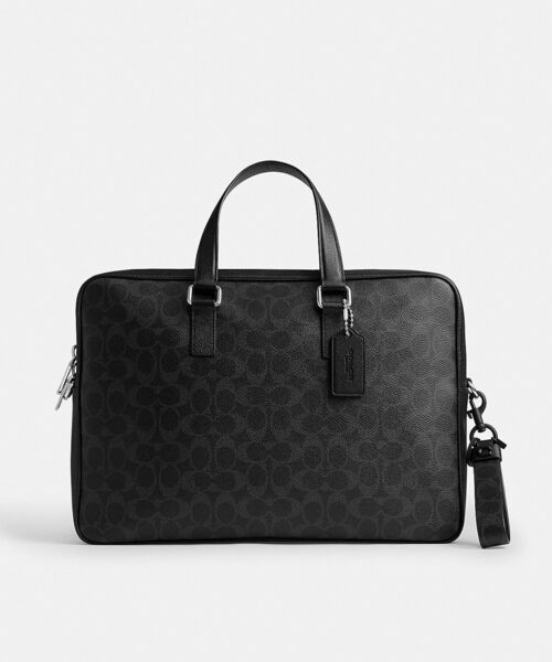 COACH（コーチ）の「ループ バッグ チャーム・シグネチャー キャンバス（キーホルダー・メンズ・ブラック系その他・ONE）」の2枚目の写真