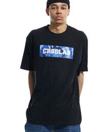 クリームソーダラップ タイダイ ボックス 半袖Tシャツ ブラック