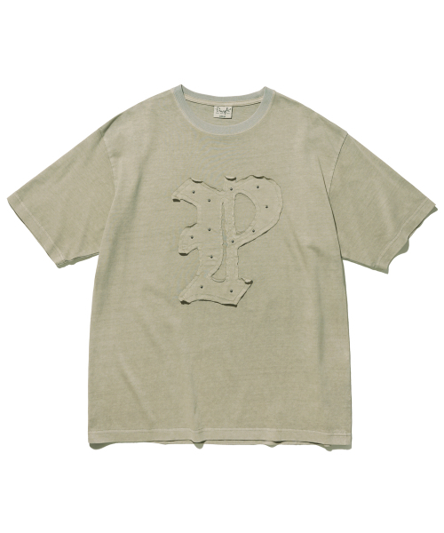 PHYSICAL DEPARTMENT（フィジカル デパートメント）の「アプリケスタッズピグメント半袖Tシャツ_グレージ（Tシャツ/カットソー・レディース・その他・SMALL/MEDIUM/LARGE/X-LARGE）」の2枚目の写真