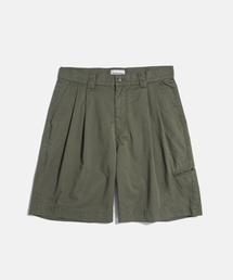 ESPIONAGE | Double Pleats Chino Shorts Grey Olive(その他パンツ)
