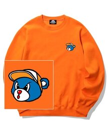 ブルーベアロゴ クルーネック - オレンジ