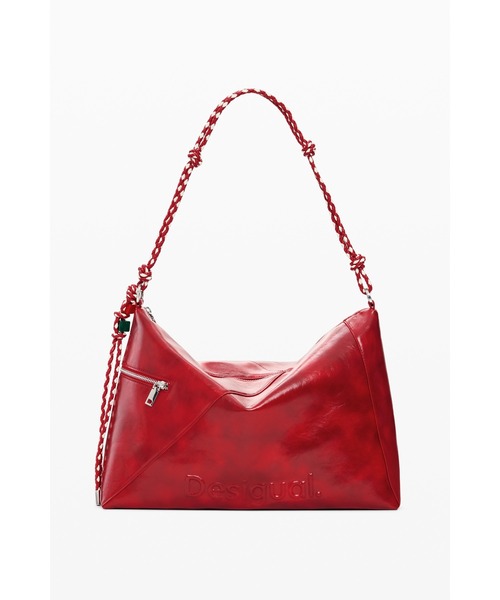 Desigual(デシグアル)の「Shoulder Bag with Logo Charm, Red/ロゴチャーム付き ショルダーバッグ レッド(ショルダーバッグ・レディース・レッド・FREE)」の9枚目の写真