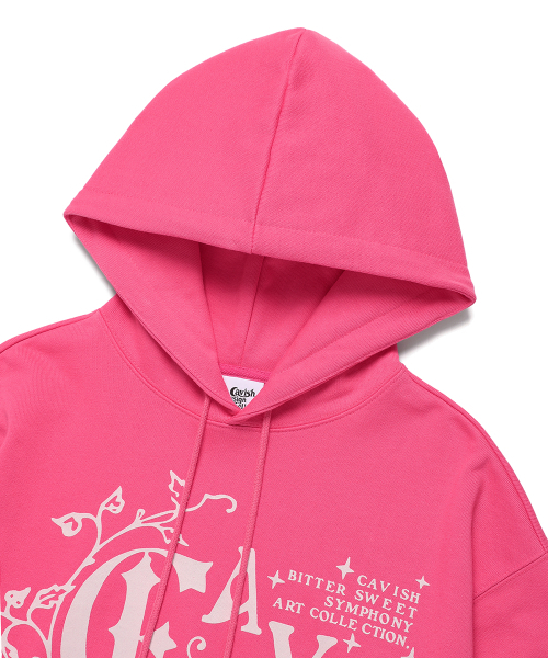 Cavish(カビシ)の「IVY HOODIE PINK(CV2EFUM402A)(パーカー・レディース・ピンク・SMALL/MEDIUM/LARGE)」の3枚目の写真