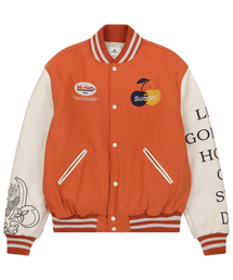 GOLDEN HOUR VARSITY JACKET ORANGE