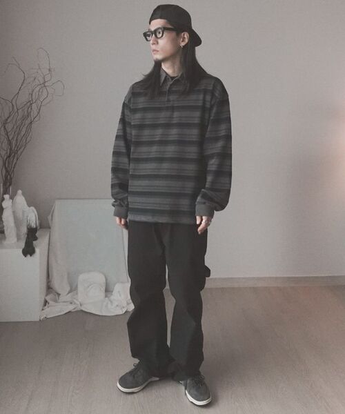 ENDOOR（エンドア）の「Vtg Evening stripe polo shirt (vtg navy)（ポロシャツ・メンズ・その他・1/2）」の9枚目の写真