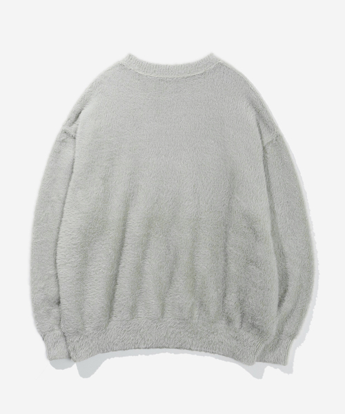 VASTIC(バスティック)の「ヘアリーリバースVネックニット_グレー(ニット/セーター・メンズ・その他・MEDIUM/LARGE)」の3枚目の写真