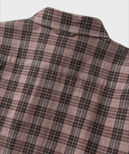 NONBLANK（ノンブランク）の「[夏]クリンクルリネンチェックシャツ_PINK（シャツ/ブラウス・メンズ・ピンク・LARGE/X-LARGE）」の6枚目の写真