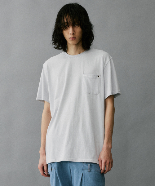 Eyelet Point Pocket T-Shirt [Light Grey]（Tシャツ/カットソー）｜HYII（ハイトゥ）のファッション ...