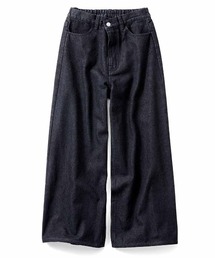 IEDIT | ＩＥＤＩＴ　２ーＷＡＹウエストデザインのワイドデニムパンツ(デニムパンツ)