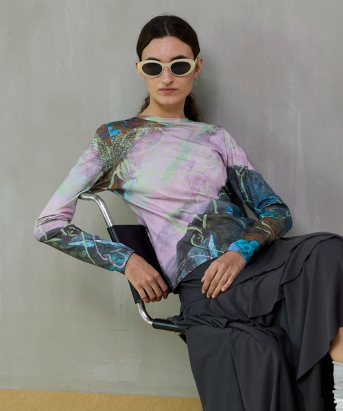 メゾンスペシャル トップス MAISON SPECIAL（メゾンスペシャル） ジャージ Jacquard Jersey Tops