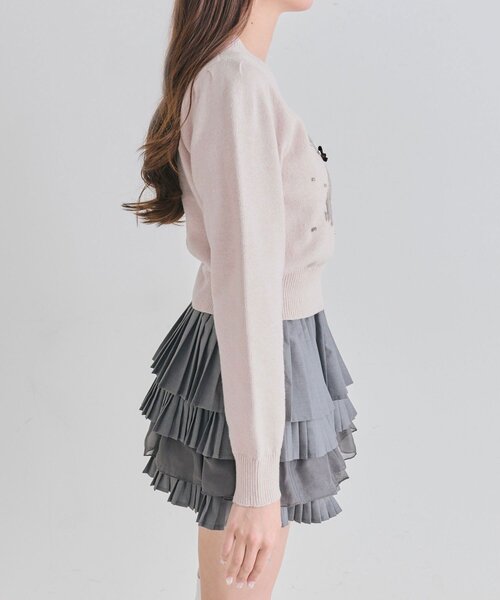 OLIVE des OLIVE（オリーブデオリーブ）の「かぶりものアニマルジャガードニット（ニット/セーター・レディース・ネイビー/トップグレー/オフホワイト/ピンク・FREE）」の20枚目の写真