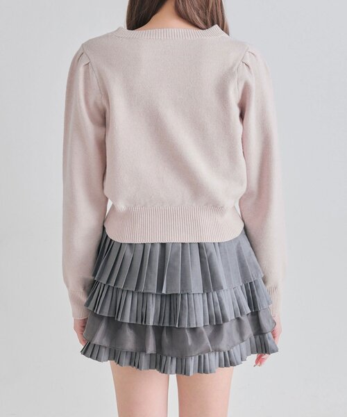 OLIVE des OLIVE（オリーブデオリーブ）の「かぶりものアニマルジャガードニット（ニット/セーター・レディース・ネイビー/トップグレー/オフホワイト/ピンク・FREE）」の21枚目の写真