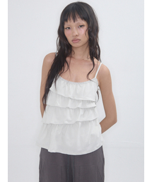Unbalanced Frill Cami Mist
