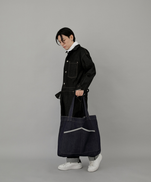 SAINTCREW(セントクルー)の「ハウスポケットビッグサイズエコバッグHP-111インディゴデニムBRS(エコバッグ/サブバッグ・メンズ・その他・フリー)」の7枚目の写真