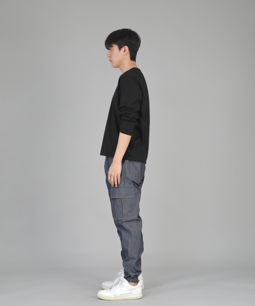 SAINTCREW(セントクルー)の「レトロラインカーゴジョガーパンツ RL-311CJ デニムライトインディゴ(デニムパンツ・メンズ・その他・SMALL/MEDIUM/LARGE/X-LARGE)」の5枚目の写真