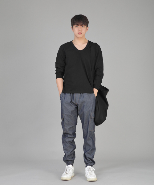SAINTCREW(セントクルー)の「レトロラインカーゴジョガーパンツ RL-311CJ デニムライトインディゴ(デニムパンツ・メンズ・その他・SMALL/MEDIUM/LARGE/X-LARGE)」の7枚目の写真