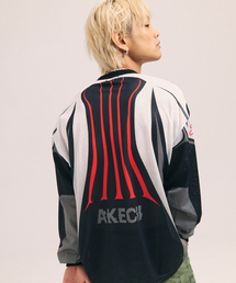 AKECII（アケシ）の「スピディメッシュジャージロングスリーブ-カーキ（Tシャツ/カットソー）」