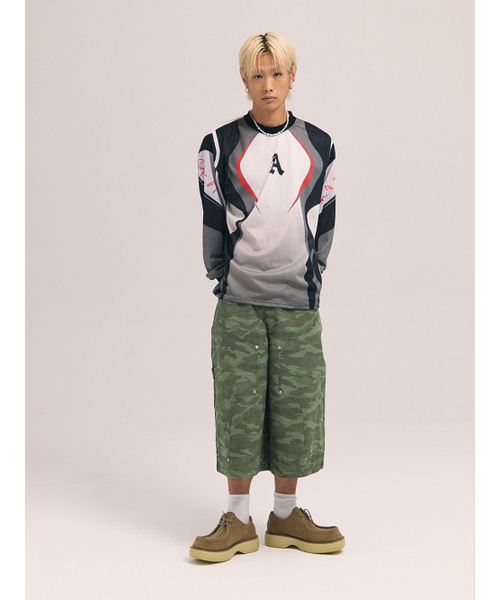 AKECII(アケシ)の「スピディメッシュジャージロングスリーブ-カーキ(Tシャツ/カットソー・メンズ・その他・MEDIUM/LARGE)」の2枚目の写真