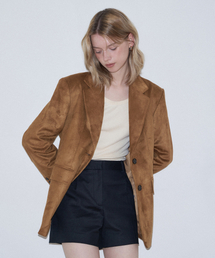 BASIKA（バシカ）の「SUEDE SINGLE JACKET_BROWN（テーラードジャケット）」