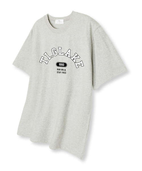 TI.GLAKE(ティーグレイク)の「ステイプリオーバーサイズ半袖Tシャツオートミール(Tシャツ/カットソー・レディース・その他・LARGE/X-LARGE/XX-LARGE)」の1枚目の写真