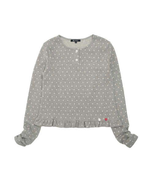 MIHEV(ミヘブ)の「ポルカドットフリルロングスリーブグレー(Tシャツ/カットソー・レディース・その他・SMALL/MEDIUM)」の7枚目の写真