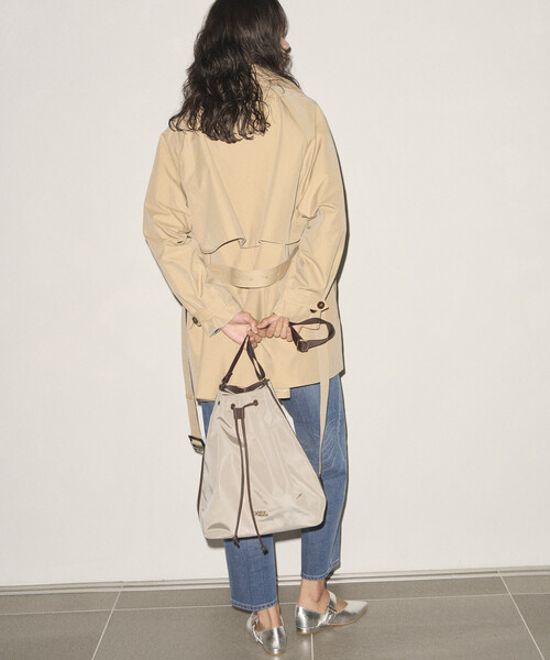 OUTDOOR PRODUCTS（アウトドアプロダクツ）の「OUTDOOR PRODUCTS × Firsthand/アウトドアプロダクツ 別注 巾着ショルダー トートバッグ（トートバッグ・レディース・ベージュ/ブラック/ブラウン・ONE SIZE）」の6枚目の写真