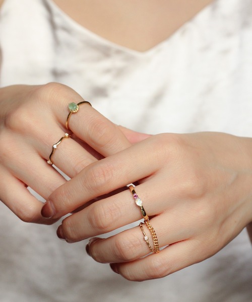 在庫限り❗️新品‼️K18WGダイヤモンド✨0.4ctフリーサイズチェーンリング Pt/K18 0.4ctダイヤ チェーンリング 通販 - ディノス