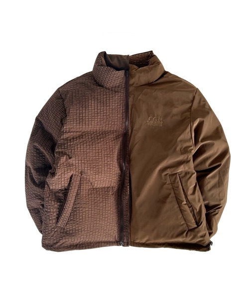 ★美品★codegraphy ブラウン ダウンジャケット S ブラウン（茶色）系 codegraphy(コードグラフィー) ダウンジャケット