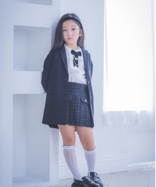 repipi armario(レピピ アルマリオ)の「【10C REPIPI】【セレモニー】プリーツスカート(スカート・キッズ・ブラック系その他/ホワイト系その他/ネイビー・130cm/120cm)」の6枚目の写真