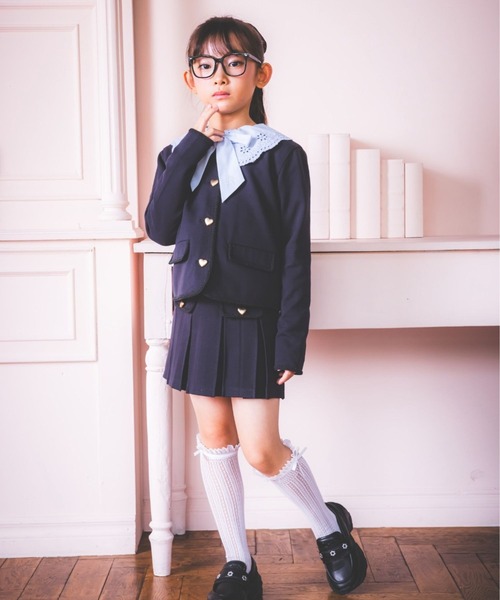 repipi armario(レピピ アルマリオ)の「【10C REPIPI】【セレモニー】プリーツスカート(スカート・キッズ・ブラック系その他/ホワイト系その他/ネイビー・130cm/120cm)」の7枚目の写真