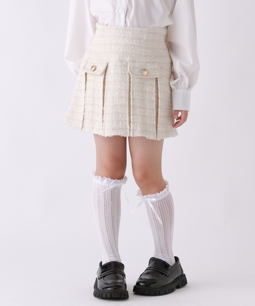 repipi armario(レピピ アルマリオ)の「【10C REPIPI】【セレモニー】プリーツスカート(スカート・キッズ・ブラック系その他/ホワイト系その他/ネイビー・130cm/120cm)」の10枚目の写真