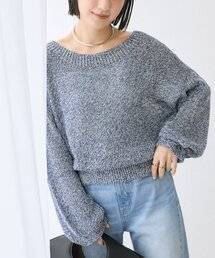 RIVE DROITE | 【ワンショルやオフショルにも！】ペーパーMIXニット(ニット/セーター)