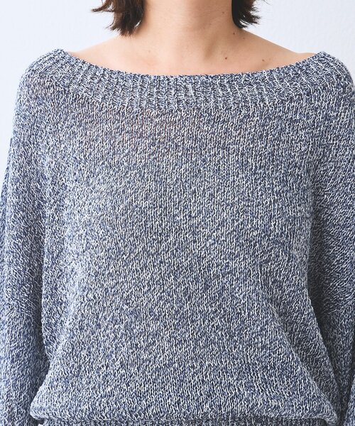 RIVE DROITE（リヴドロワ）の「【ワンショルやオフショルにも！】ペーパーMIXニット（ニット/セーター・レディース・ベージュ/イエロー/ブルー・FREE）」の7枚目の写真