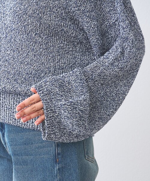 RIVE DROITE（リヴドロワ）の「【ワンショルやオフショルにも！】ペーパーMIXニット（ニット/セーター・レディース・ベージュ/イエロー/ブルー・FREE）」の6枚目の写真