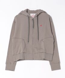 ｵｰｶﾞﾆｯｸｺｯﾄﾝ裏毛ｼﾞｯﾌﾟﾌｰﾃﾞｨｰ